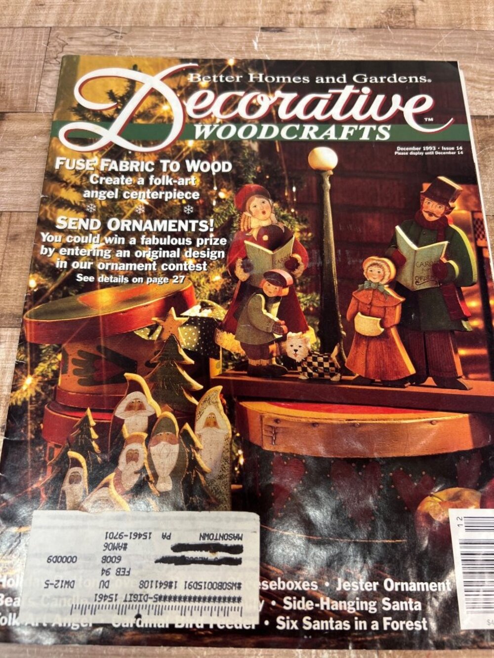 Better Homes And Gardens Decorative Woodcrafts December 1993 Issue Christmas Pro